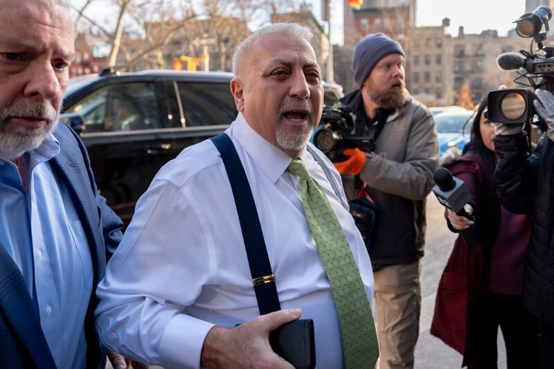 Fred Daibes arriving at court in New York (Julia Demaree Nikhinson/AP)