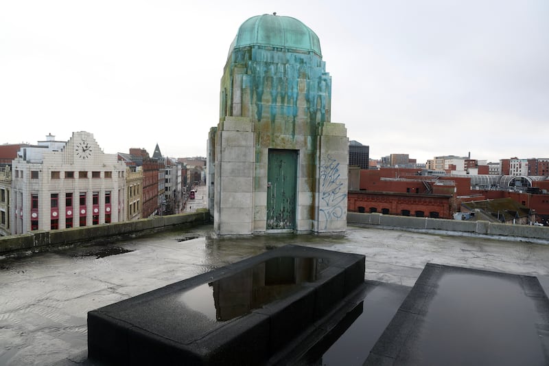 Belfast's former Bank of Ireland building on the corner of Royal Avenue. PICTURE: MAL MCCANN