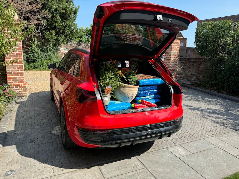 The SQ8 easily managed a big trip to the garden centre