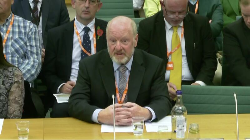 Sir Alan Bates gave evidence to the Business and Trade Committee’s short inquiry on Tuesday