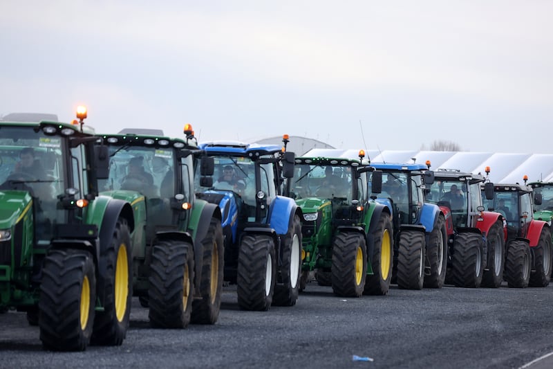 Farmers protest against the Inheritance Tax changes to Agricultural and Business Property Relief.