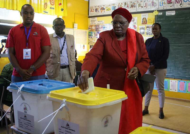 Ms Nandi-Ndaitwah is part of the ruling South West Africa People’s Organisation (Swapo) (AP)