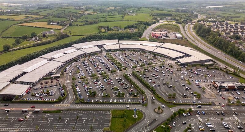 Aerial view of The Boulevard in Banbridge, which is set to undergo a 60,000 sq ft expansion.