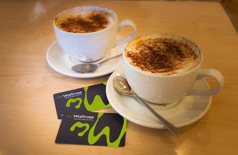 E5HB07 my Waitrose cards with the free cups of coffee.