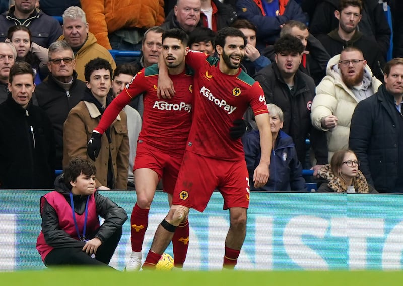 Neto (left) registered an assist during Wolves’ 4-2 win over Chelsea last season