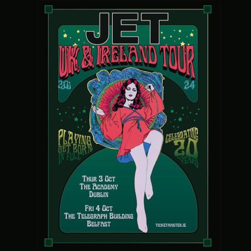 Jet Irish tour poster 2024