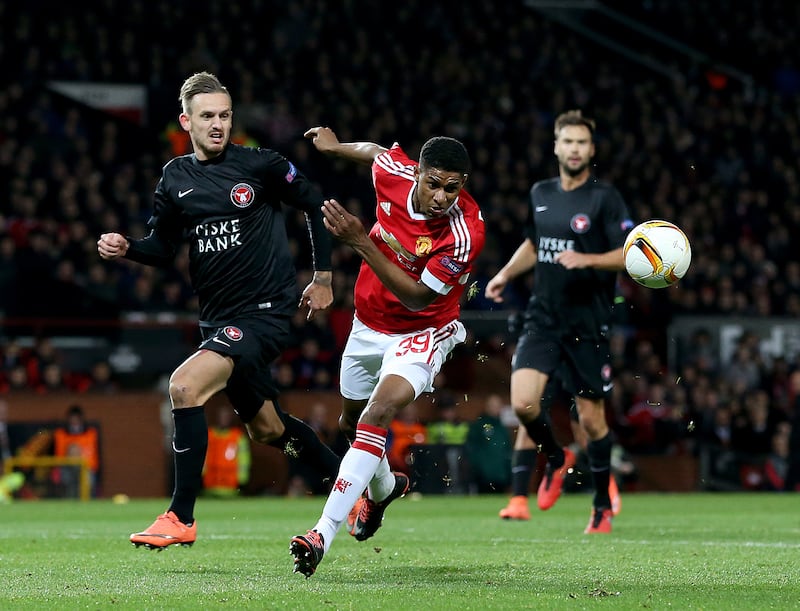 Rashford made his United debut against Midtjylland in 2016