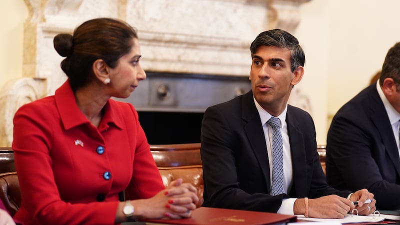 Rishi Sunak has faced growing calls to sack Suella Braverman as Home Secretary (James Manning/PA)