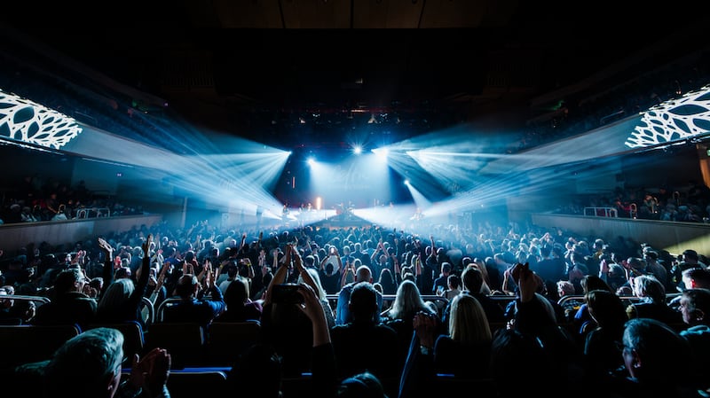 Crowd watching Celtic Connections 2024 .