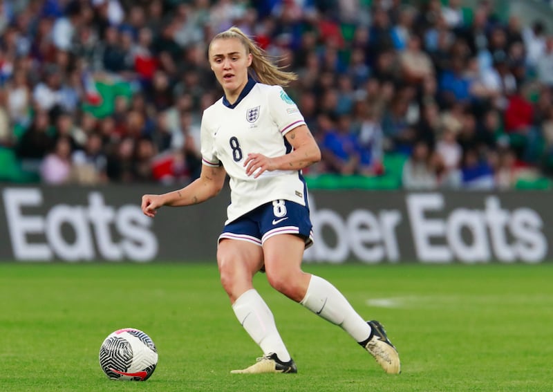 Georgia Stanway had a chance for England saved