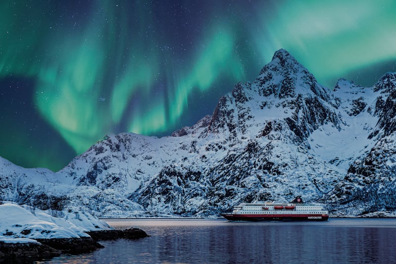 Seeing the northern lights on a Hurtigruten voyage