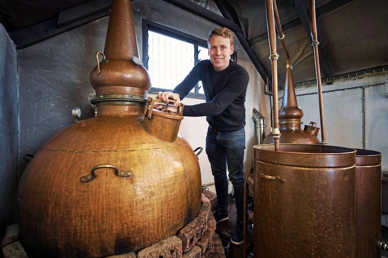 Brendan Carty at his Killowen Distillery in the Mournes, which sits within the aspiring Mourne-Gullion-Strangford Global Geopark. Pic Brian Morrison/Tourism NI. 