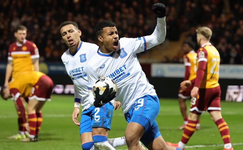 Hamza Igamane scored twice to rescue Rangers at Motherwell