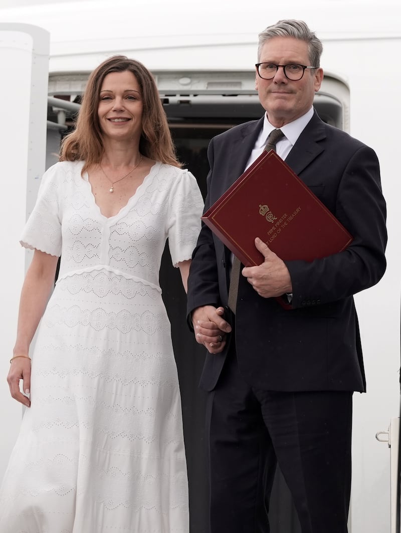 Prime Minister Sir Keir Starmer and his wife Victoria