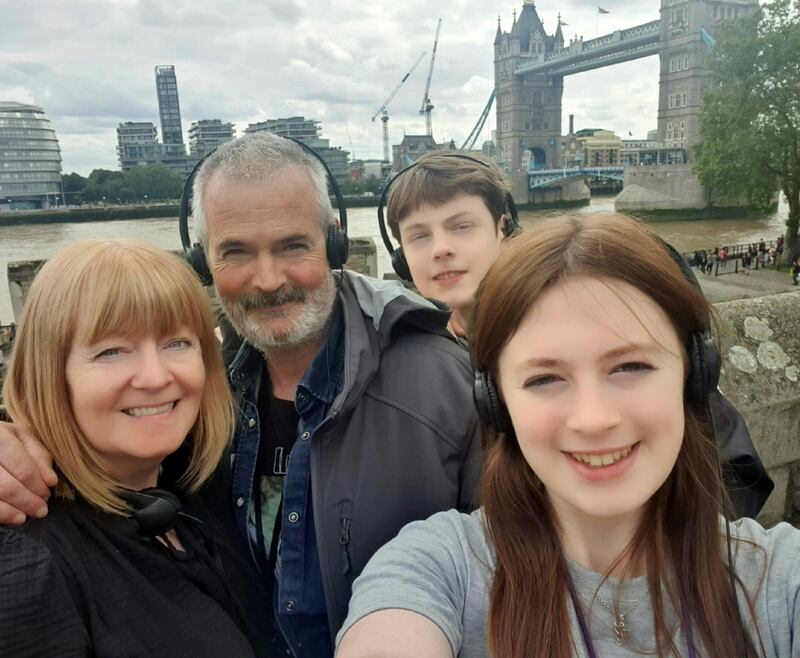 Nicola, Paddy, Emmet and Eimear in London