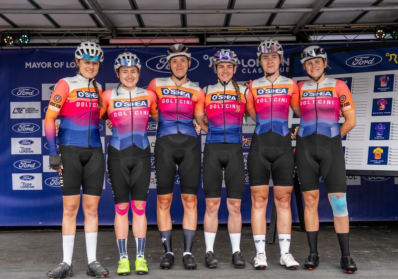Connie Hayes (second from left) alongside her teammates (Ford RideLondon)