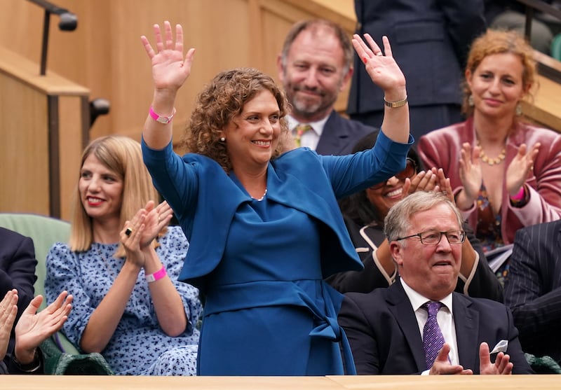 Hannah Ingram-Moore and her husband Colin were in the Royal Box on Centre Court as Wimbledon returned after the pandemic