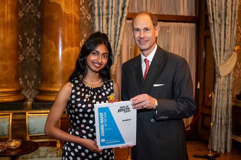 Dora Abbi, 17, from Reading, was recognised for her volunteering work at Royal Berkshire Hospital