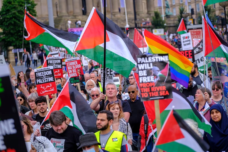 The marches are attended by thousands of people (Jess Hurd/Palestine Solidarity Campaign)