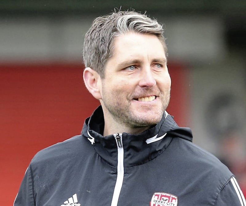 Derry City manager Ruaidhrí Higgins