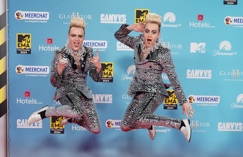 Edward Grimes and John Grimes of Jedward at the awards