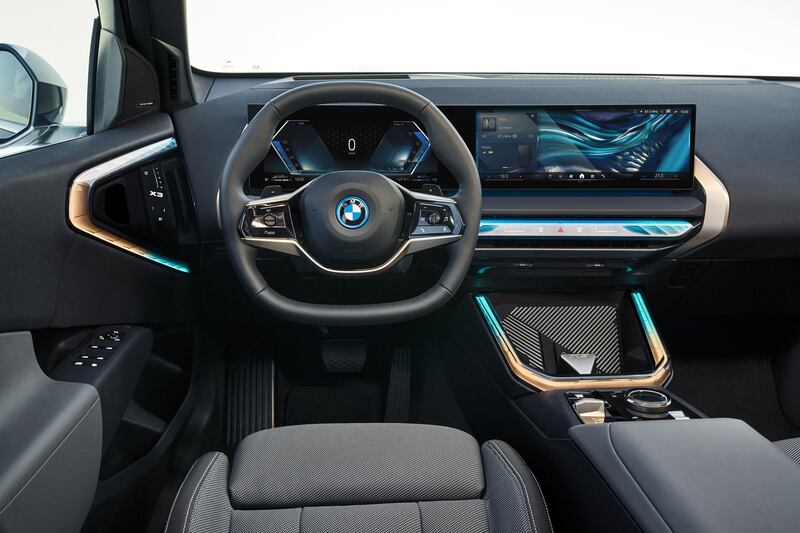 Inside features BMW’s latest iDrive system. (BMW)