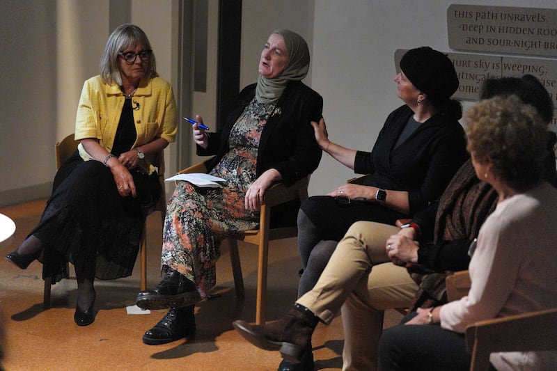 Julie Siddiqi (second left) speaking during the event