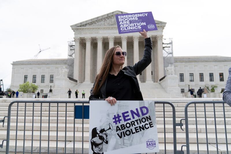 Anti-abortion activists (Jose Luis Magana/AP)