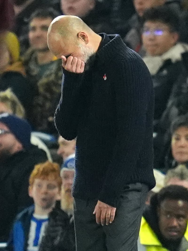 Guardiola’s side have lost their last four matches