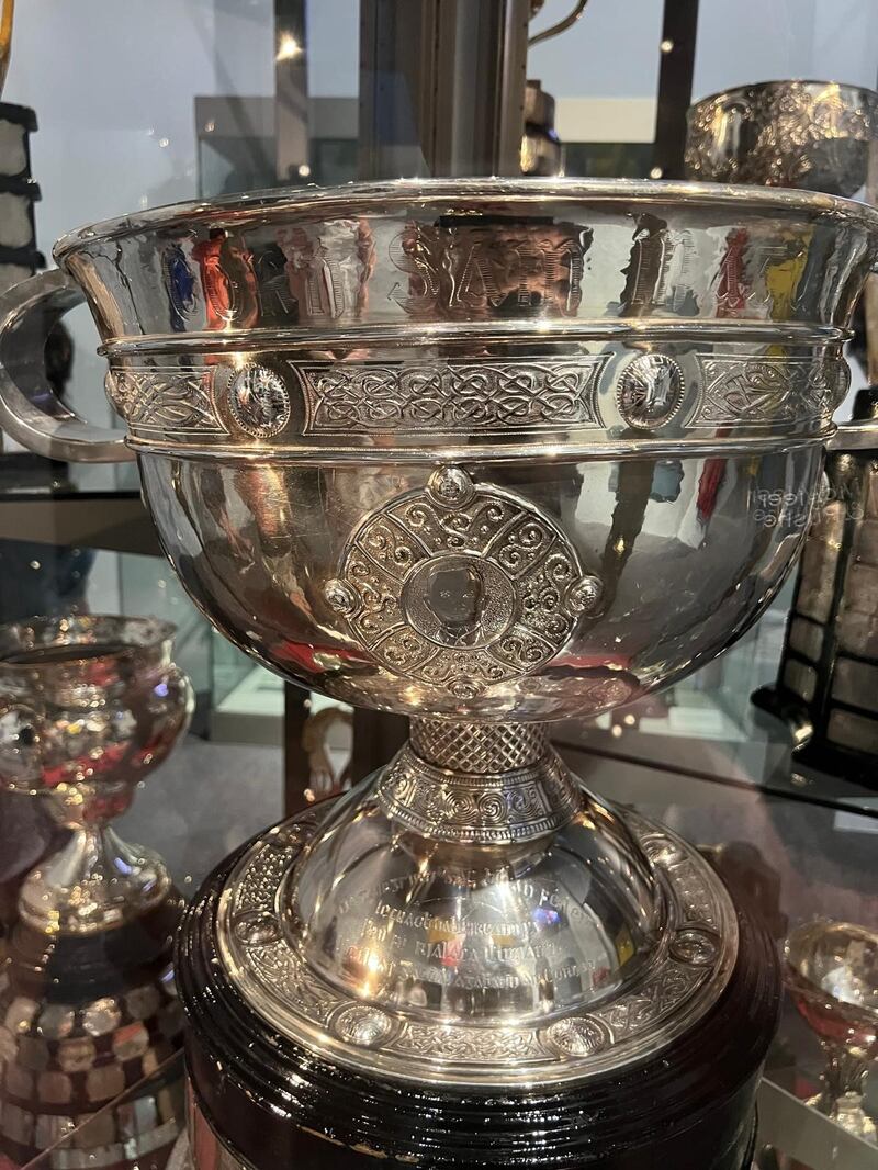 The original Sam Maguire housed at the GAA Museum (Picture courtesy of Sean Rafferty)