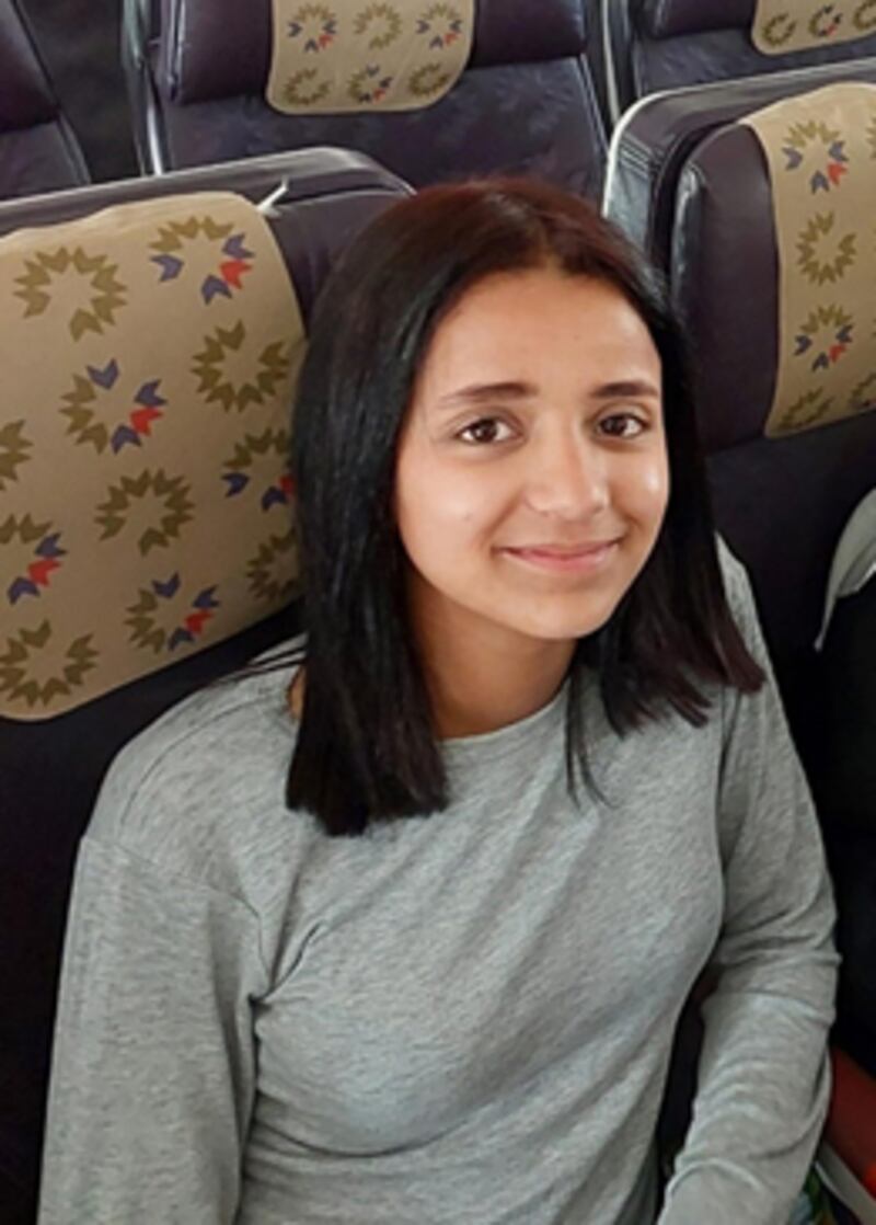 Douae, 14, was in London on a week-long stay as part of a student exchange programme