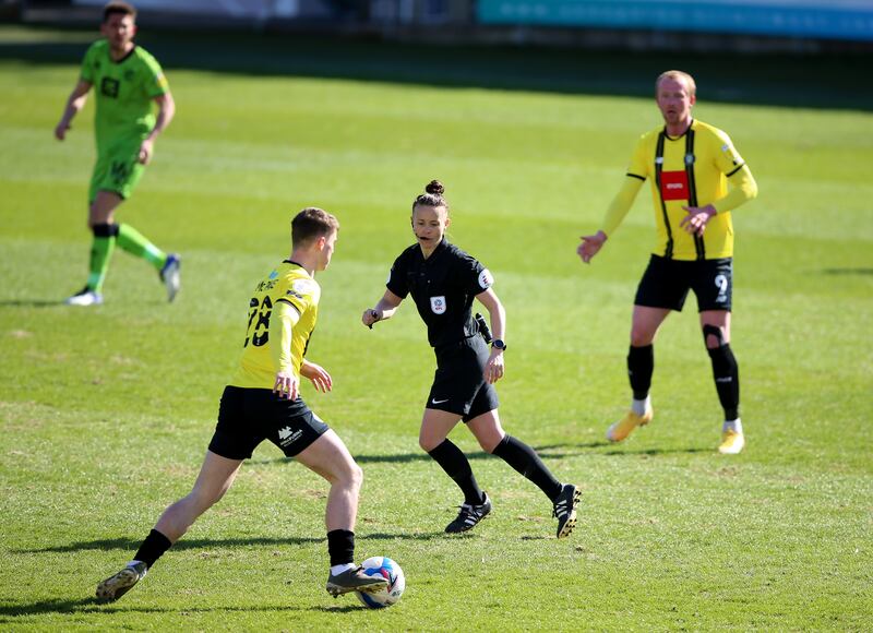 Welch took charge of Harrogate’s fourth-tier match against Port Vale