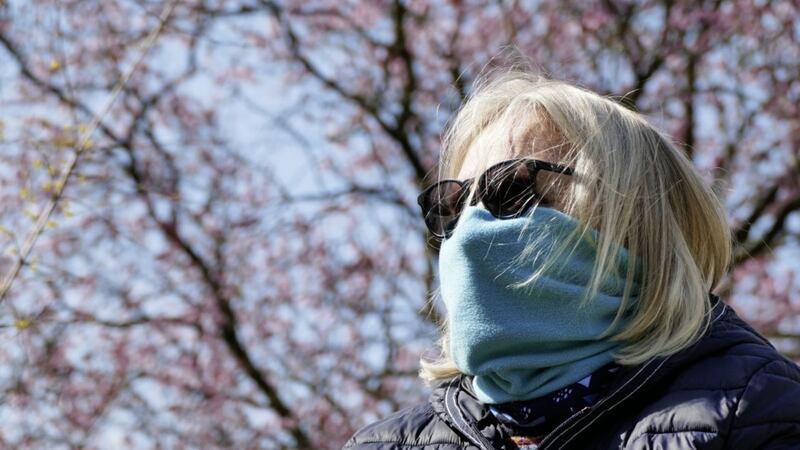 Wearing a face mask and wraparound sunglasses can help minimise hay fever symptoms 