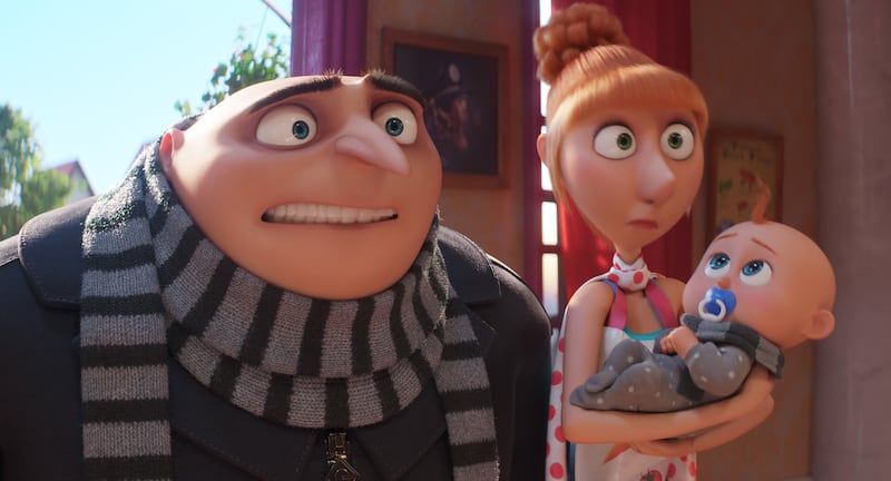 Undated film still handout from Despicable Me 4. Pictured: Steve Carell as Gru and Kristen Wiig as Lucy. See PA Feature SHOWBIZ Film Despicable Me. WARNING: This picture must only be used to accompany PA Feature SHOWBIZ Film Despicable Me. PA Photo. Picture credit should read: © Illumination Entertainment and Universal Studios. All Rights Reserved. NOTE TO EDITORS: This picture must only be used to accompany PA Feature SHOWBIZ Film Despicable Me.