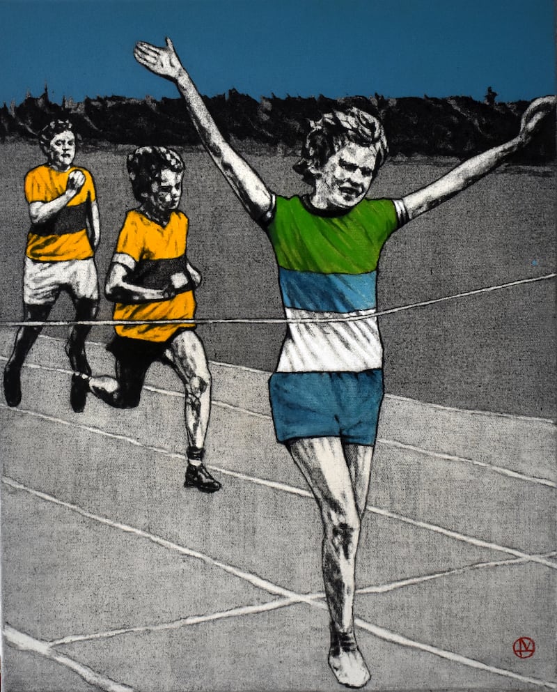 A painting of a run by Lorcan Vallely