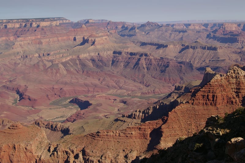 Former Pueblo Indian farm site beside the Colorado River in the Grand Canyon