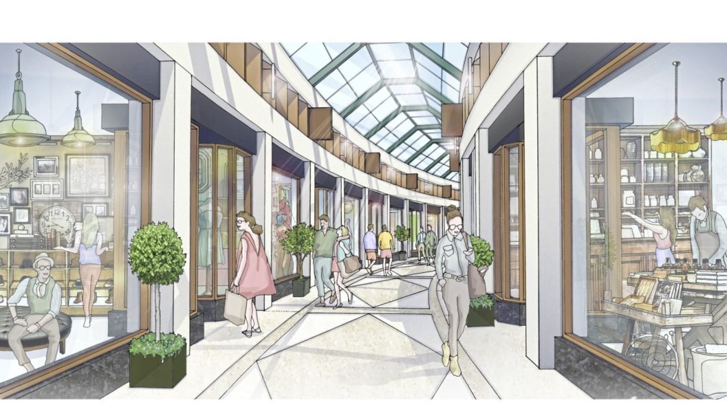 An artist&#39;s impression of the revamped North Street Arcade in Belfast 