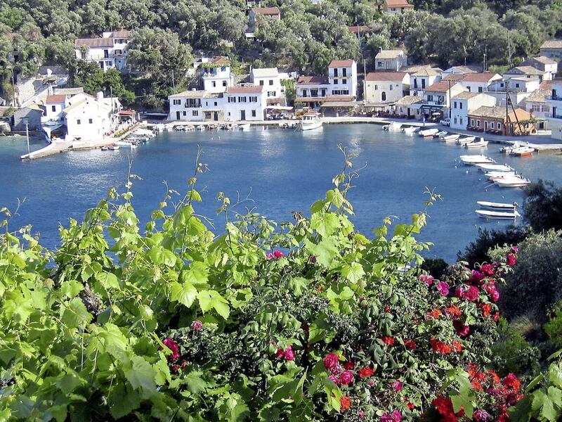 The village of Logos on the Greek Island of Paxos 