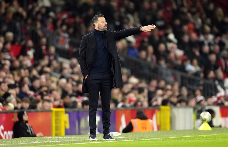 Ruud van Nistelrooy took charge of Manchester United’s Carabao Cup win over Leicester