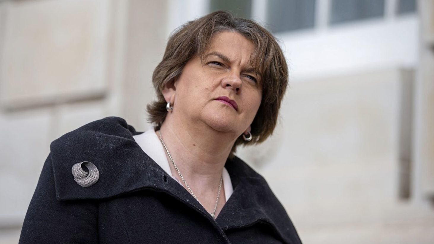 <span class="gwt-InlineHTML kpm3-ContentLabel">Arlene Foster told RT&Eacute;'s Tommie Gorman that she would likely leave in the event of a united Ireland</span>