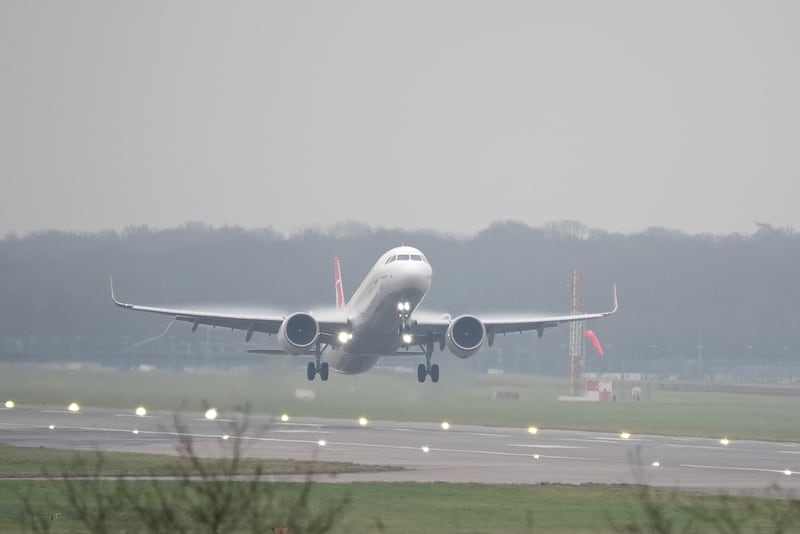 The fog caused flight delays on Friday and Saturday