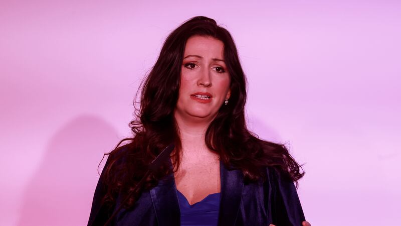 DUP MLA Emma Little-Pengelly speaking during the DUP’s annual conference at the Crowne Plaza Hotel in Belfast (Liam McBurney/PA)