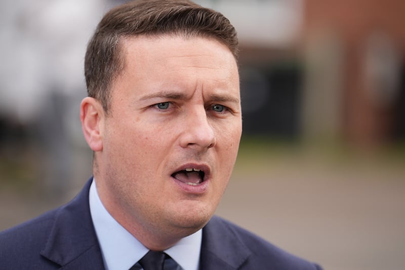 Labour’s shadow health secretary Wes Streeting