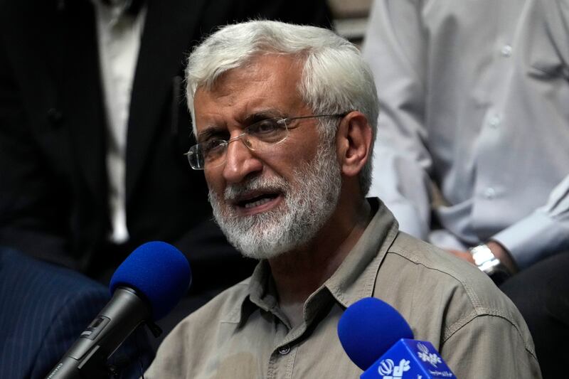 Mr Jalili is Iran’s former top nuclear negotiator (AP)