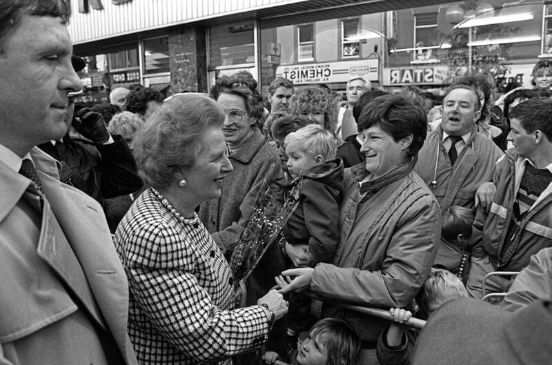 Margaret Thatcher, pictured in Lisburn in 1988. The previous year she warned that loyalist strike action would &quot;lead to the erosion of support for the union in the United Kingdom as a whole&quot;. PICTURE: PACEMAKER 