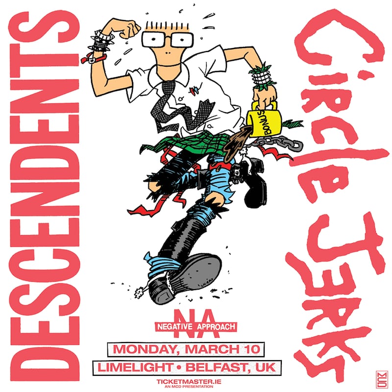 Descendents' Belfast tour poster