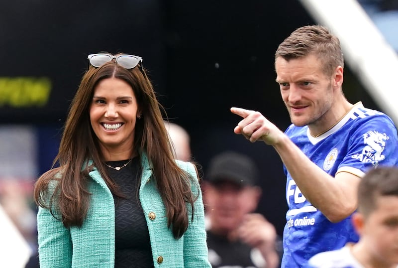 Rebekah Vardy and Leicester City’s Jamie Vardy