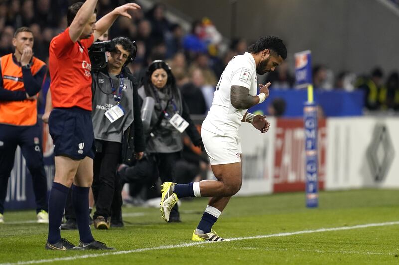 England’s Manu Tuilagi came on as a substitute against France