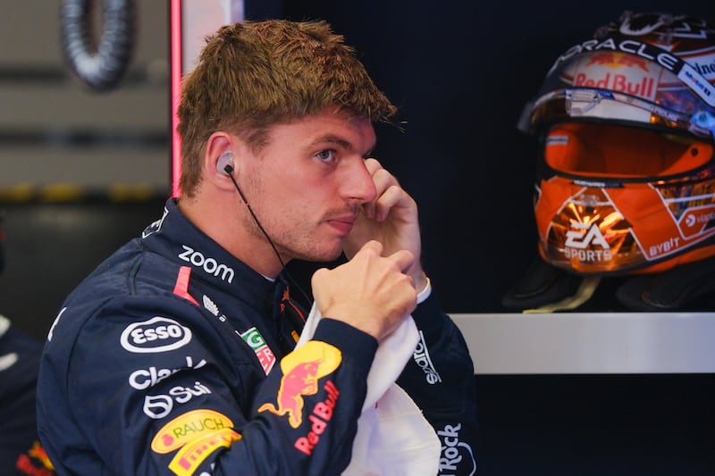 Red Bull driver Max Verstappen was pipped for pole (Patrick Post/AP)