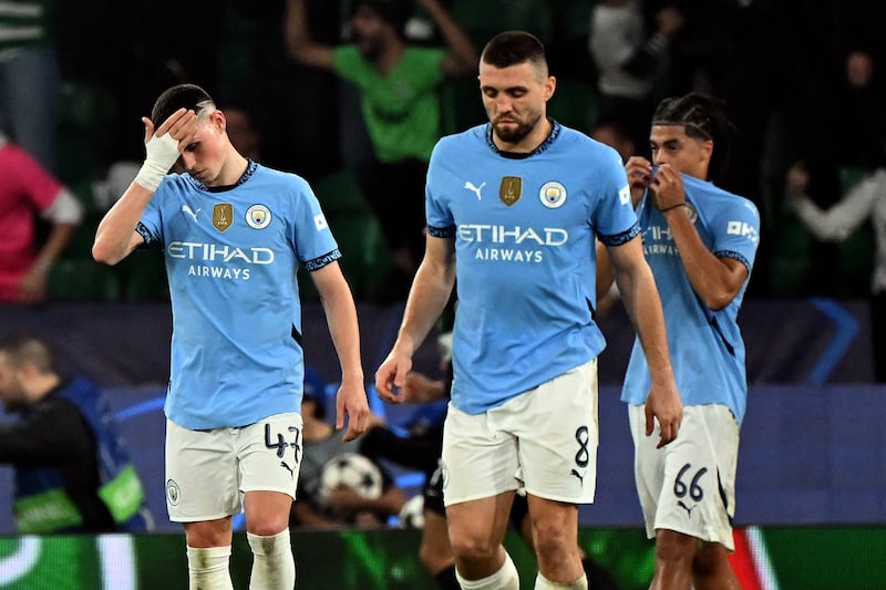 Manchester City were heavily defeated in Portugal